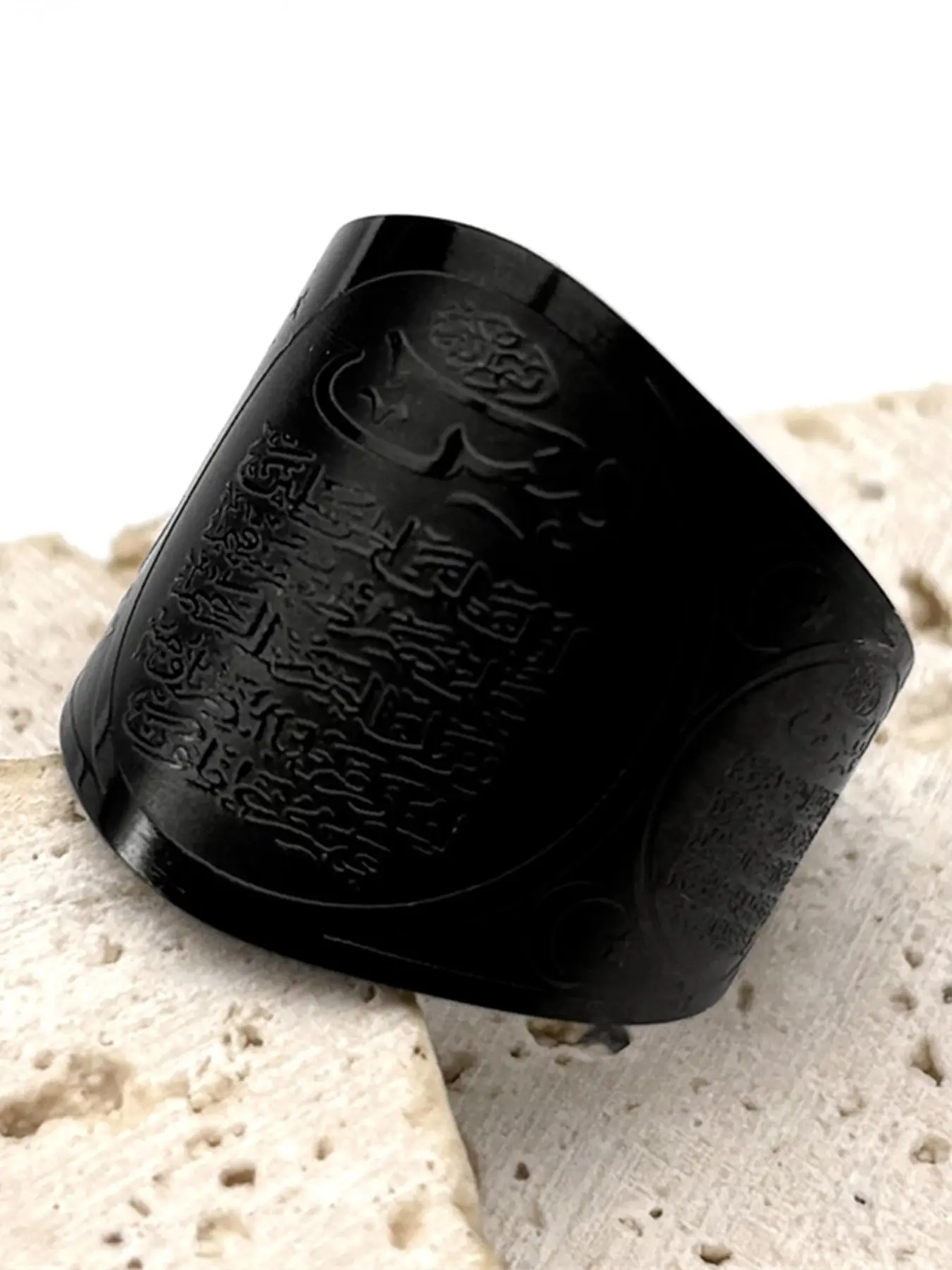 Muslim Quran Allah Adjustable Fit Unisex Design Versatile Religious Rings for Women Men Stainless Steel Gold Silver Color Arabic Islamic Symbolism Islam Meaningful Amulet Ring Inspirational Jewelry anillo tous