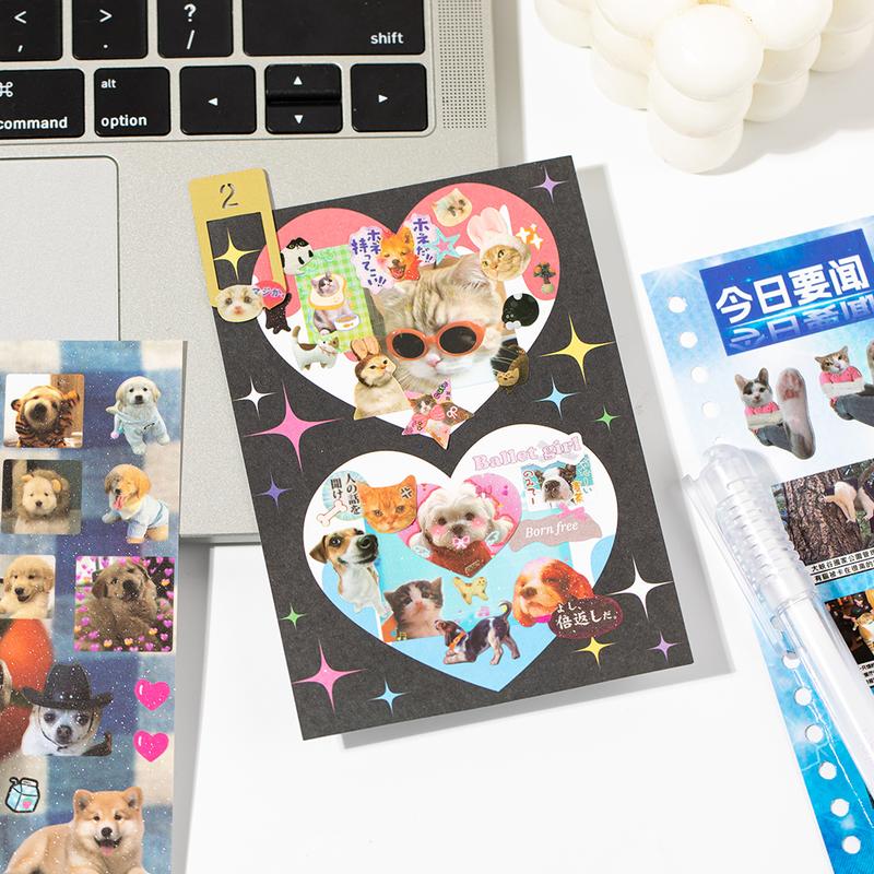 3 Styles Cute Pet Sticker Book – 30 Sheets, 800 Pcs Stickers per Style, Cat & Dog Aesthetic Stickers for Scrapbooking, Journaling, DIY Crafts, Kawaii Planner Stickers Tiktokshopstockup