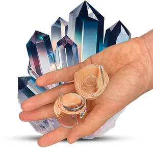 Arthri-Hand Exercise Balls for Stress Relief & Flexibility-Enhance Focus, Mobility and Mental Well-Being with Therapeutic Baoding Balls , Transparent Quartz-Crystal Design-Set of 2