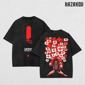 Medic Team Fortress 2 game Double Sided Oversize Washed Tshirt Unisex Oversize graphic tee 90s Clothes Top Cotton, Menswear Top Black Tf2 Casual Crewneck Clothes Soft