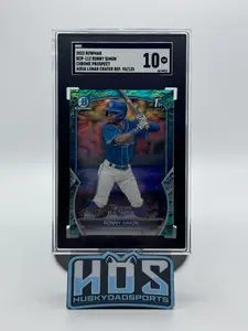 Ronny Simon Sgc 2023 Bowman Baseball BCP 112 Chrome Prospect Aqua Lunar Crater Refractor /125 10