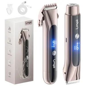 LMPIL Women’s Electric Bikini Trimmer – LED Display, IPX7 Waterproof, USB Rechargeable, Dual-Head Painless Hair Remover for Body & Face  Spring gifts