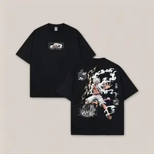 Pirate King Anime Graphic Tee, Vintage Oversized Shirt, OP Streetwear, Graphic Double Printed Unisex, Tshirt Anime Merch Gift For Fan