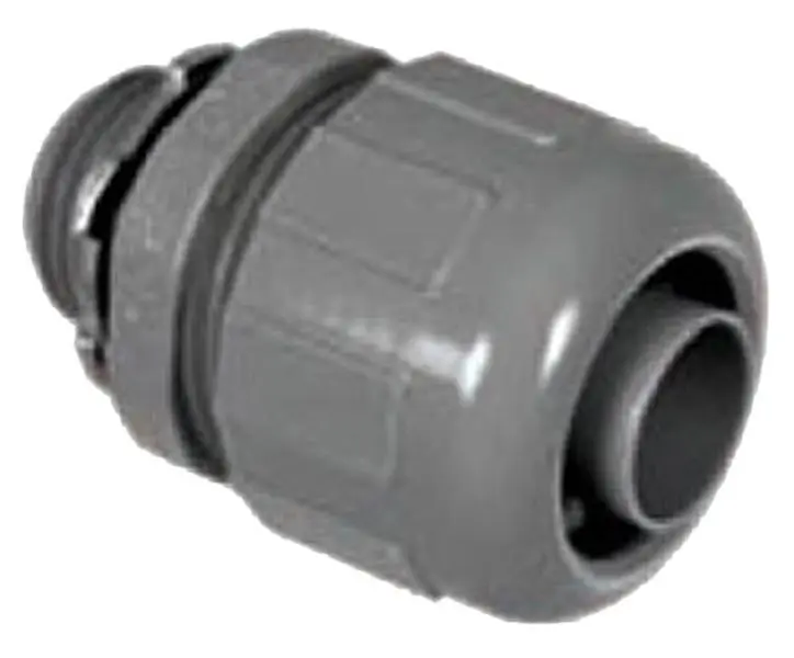 TOPAZ P472 Straight Liquidtight Flexible Pipe Connector, 0.75 in, Nonmetallic Nylon, for Sailing and Water Sports Equipment, Gray, Hose Connector Set, 1 Nm