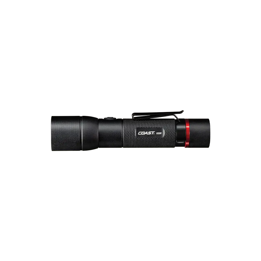 COAST HX5R 620 Lumen Rechargeable LED Flashlight with Slide Focus and CR123 Compatible, Batteries Included COAST HX5R 620 Lumen Rechargeable LED Flashlight with Slide Focus and CR123 Compatible, Batteries Included