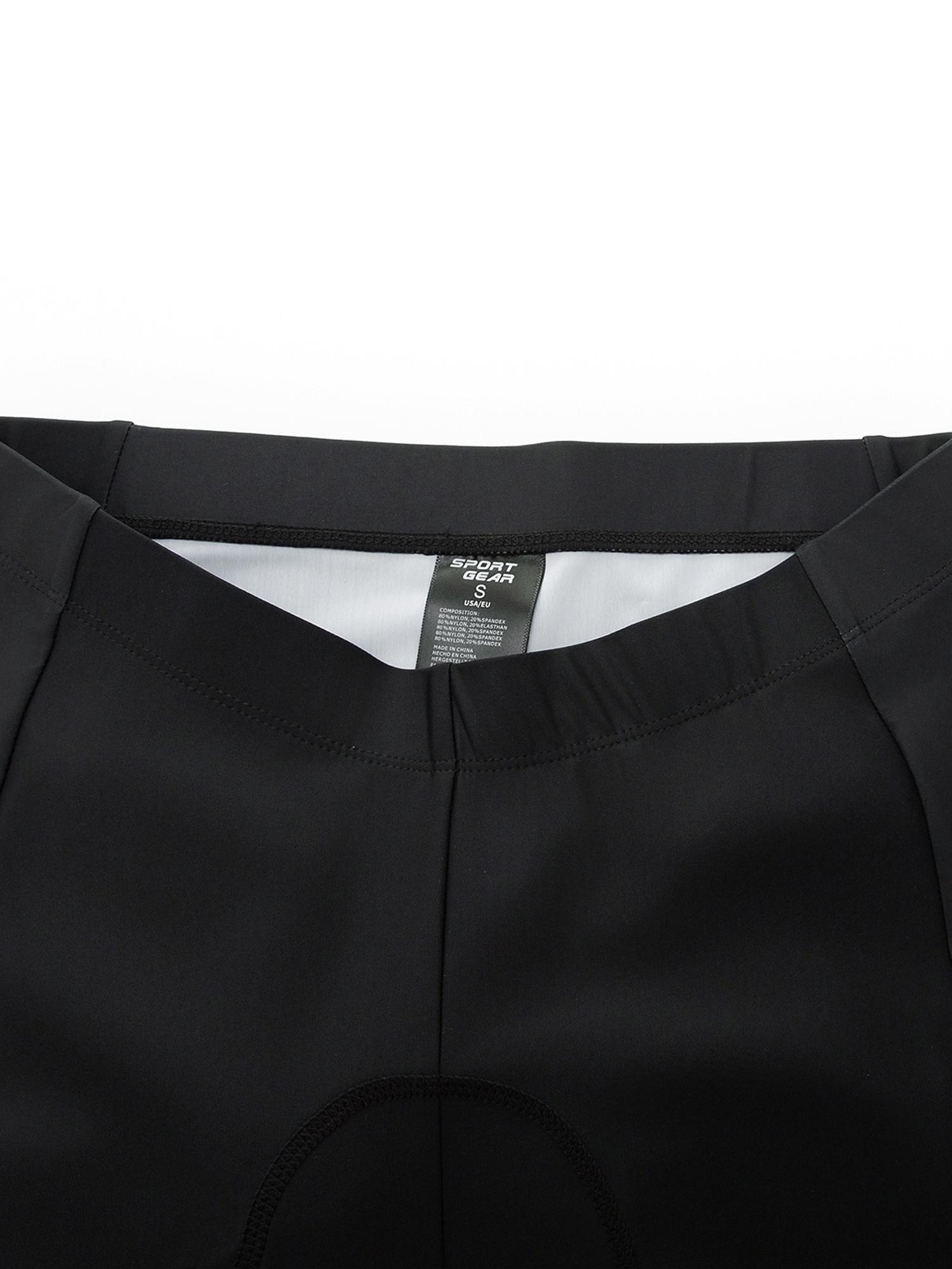 1-pack men’s 4D breathable quick-dry anti-curl cycling shorts with thickened padding—road and mountain bike outdoor sports style