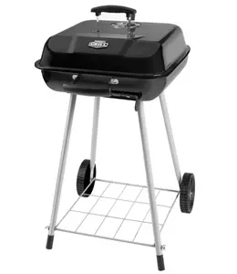 Expert Grill 17.5 Inch Charcoal Grill with Wheels and Adjustable Dampers
