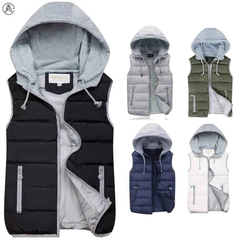 ARSSM Women’s Quilted Zip-Up Vest – Sleeveless Hooded Winter Padded Jacket for Cozy Outerwear & Layering