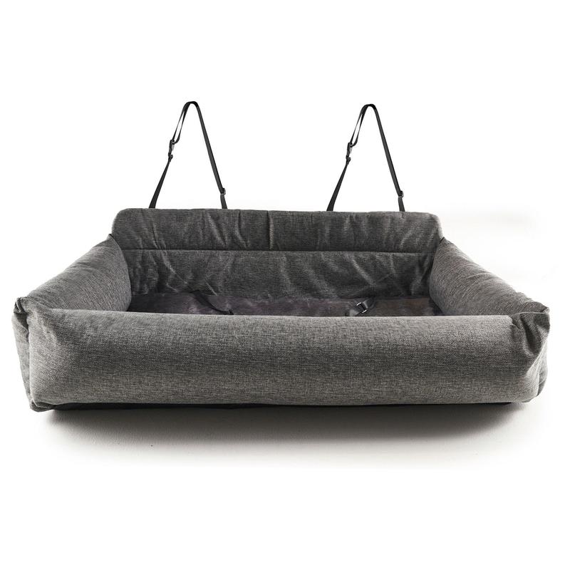 Paw Brands PupProtector Memory Foam Double Seat Dog Car Bed