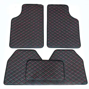 Personalized 5 Piece Leather Car Floor Mats Featuring All Weather Protection to Fully Safeguard Your Vehicle's Interior Stylish Interior Accessory Suitable for Sedans and SUVS