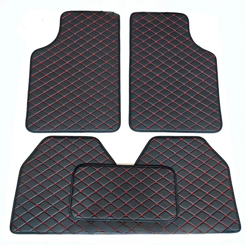 Personalized 5 Piece Leather Car Floor Mats Featuring All Weather Protection to Fully Safeguard Your Vehicle's Interior Stylish Interior Accessory Suitable for Sedans and SUVS