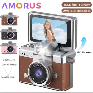 Mini Digital Camera with 1.47 in LCD Screen 1080P HD Retro 90s Style Keychain Size Perfect for Birthdays Christmas Gifts