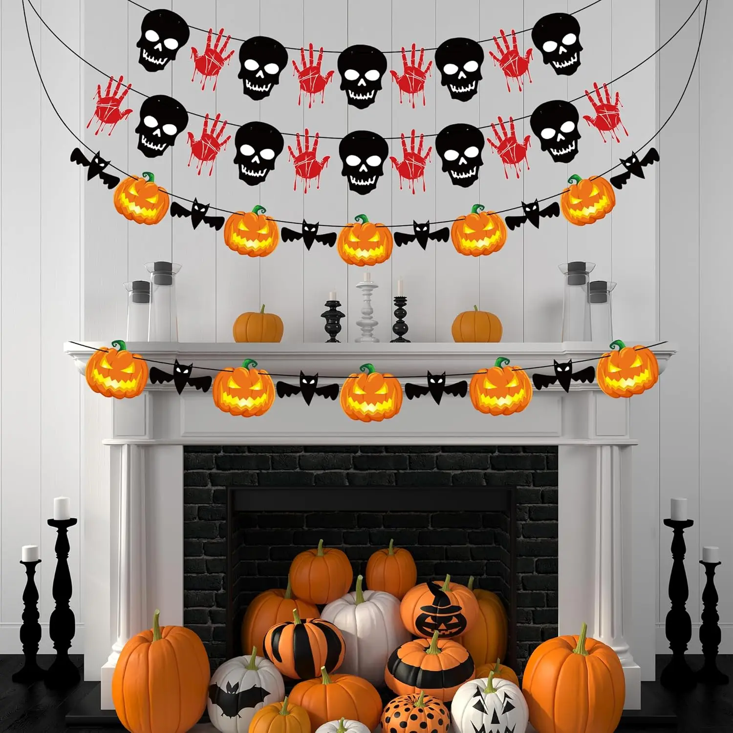 Halloween Decorations - 40 Pack Halloween Banner