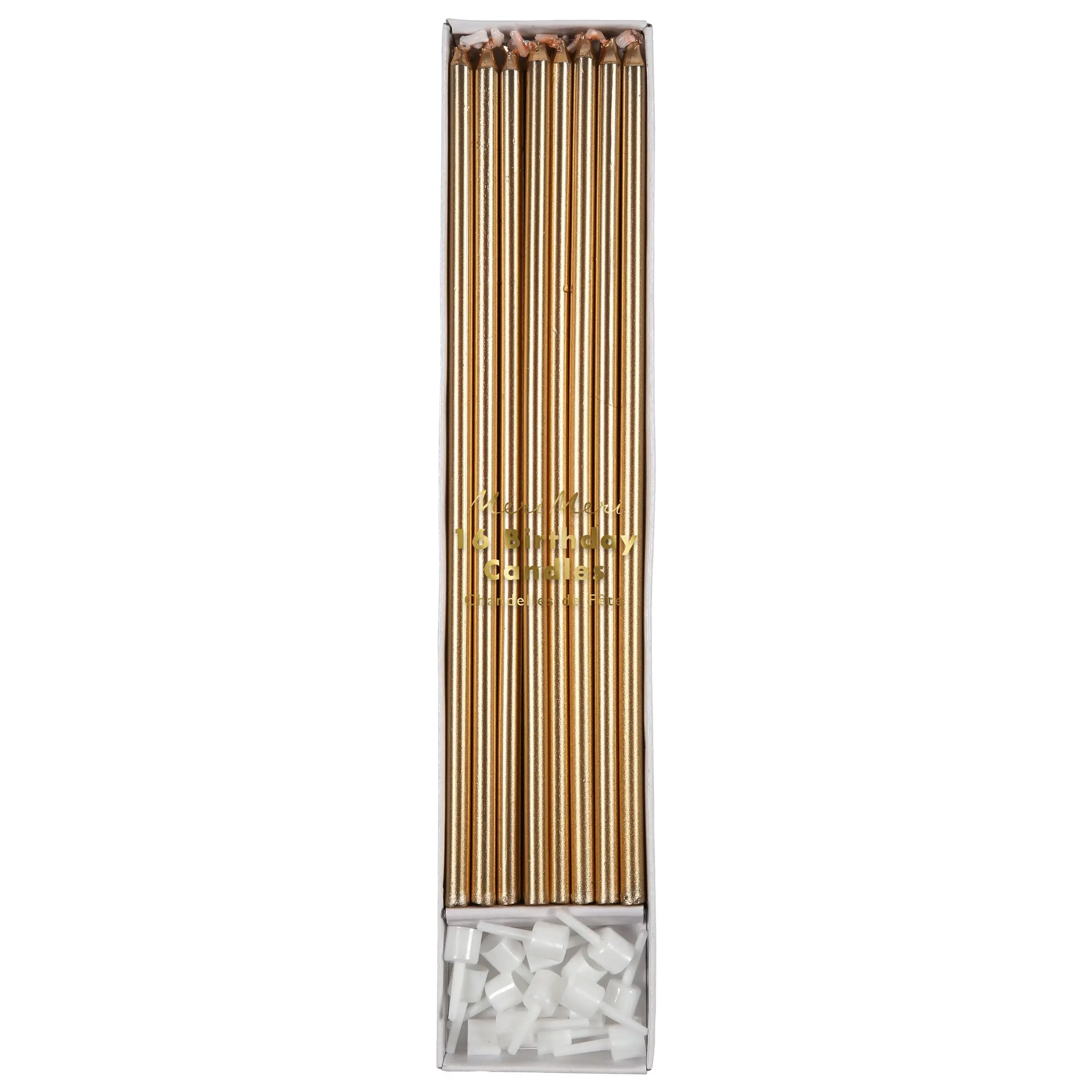 Gold Long Candles (x 16) Gold Long Candles (x 16)