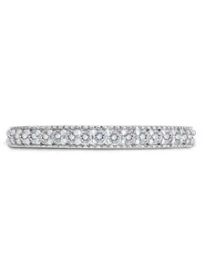 Sterling Silver Thin CZ Band Ring