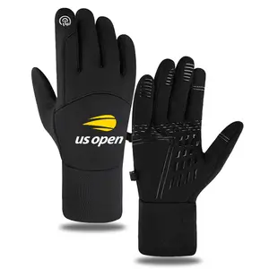 US Open Tennis Themed Thermal Touchscreen Gloves for Outdoor Sports Activities and Casual Wear  Suitable for Tennis Enthusiasts and Sports Fans  Ideal Winter Cold Weather Protection and Perfect Holiday Gift for Christmas  Thanksgiving  New Year  and
