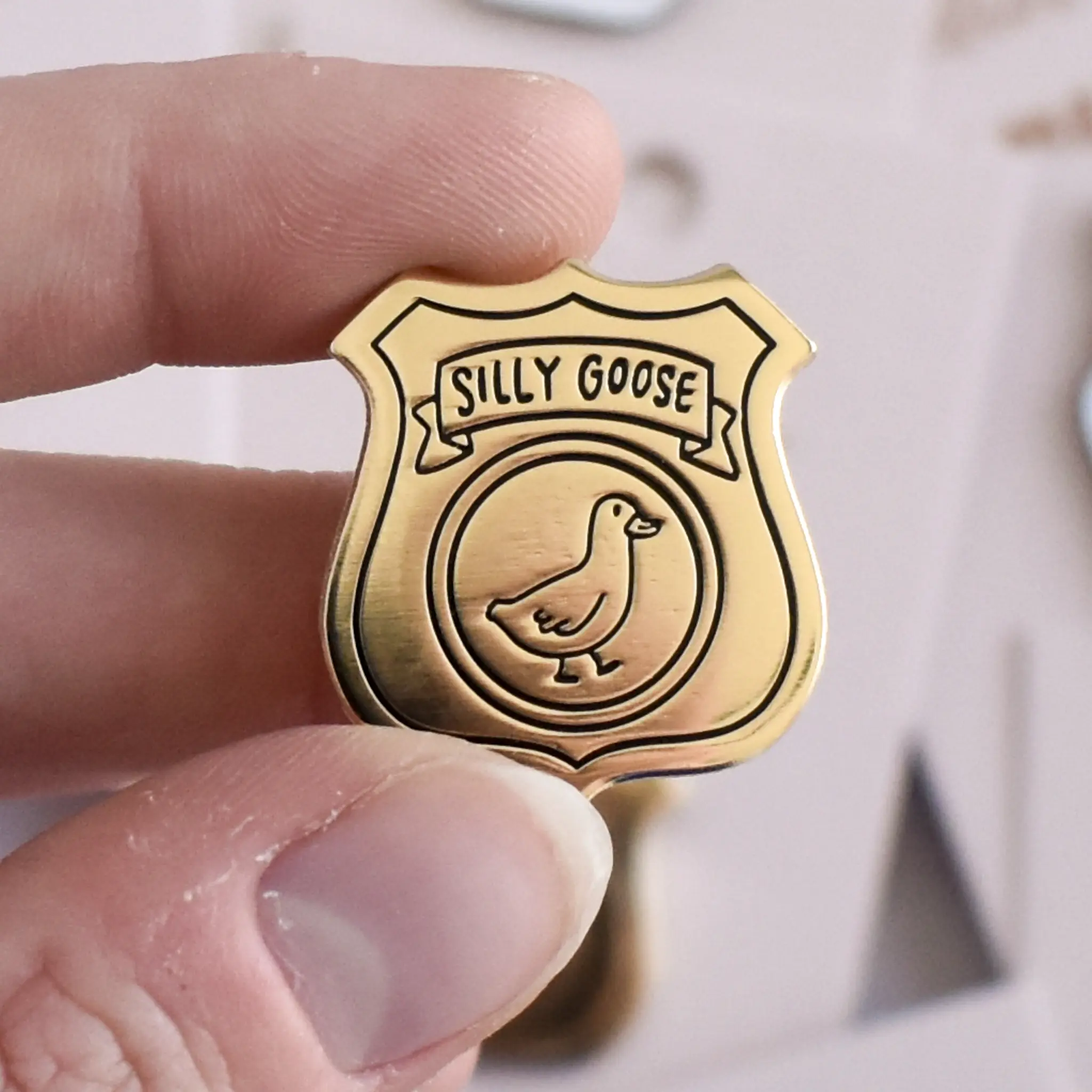 Silly Goose Badge Pin
