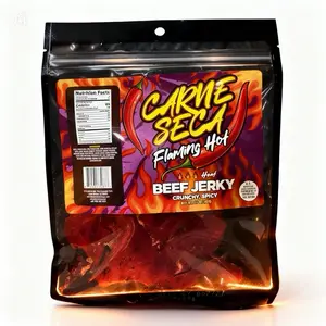 Carne Seca True Seca Beef Jerky 1.7 oz Salt and Pepper Flavor Authentic Bold Traditional Taste Rich Fiery Flavor Dry Spicy Snack