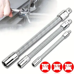 Universal Electric Wrench Sleeve: Bendable Flexible Shaft, Extension Rod & Force Connecting Rod For Home, Car & Company Repairs Socket Wrench Tools