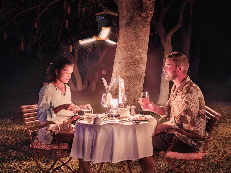 OGERY Rechargeable 10000mAh Camping Light with Detachable Tripod ( 1.75 to 6.5 Feet ), 2200 Lumens Cordless Dimmable Work Light & Emergency Light Outdoor Hiking Gear OGERY Rechargeable 10000mAh Camping Light with Detachable Tripod ( 1.75 to 6.5 Feet ), 2200 Lumens Cordless Dimmable Work Light & Emergency Light Outdoor Hiking Gear