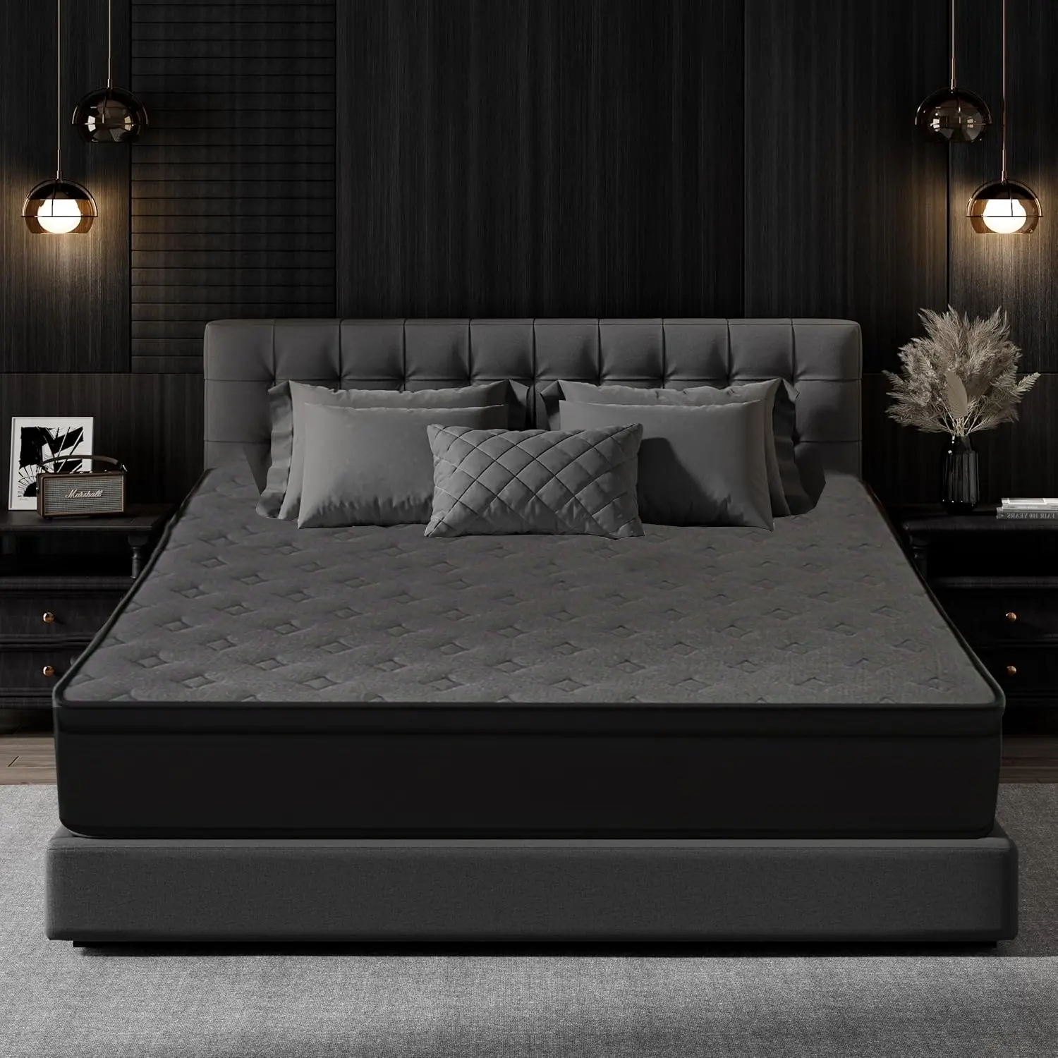 8"inch Queen Medium Hybrid Mattress,Cooling Gel Memory Foam,Pressure Relief & Motion Isolation,CertiPUR-US Certified