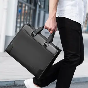 1pc business laptop briefcase, multifunctional men shoulder bag for work, office and daily commuting, portable computer carry bag