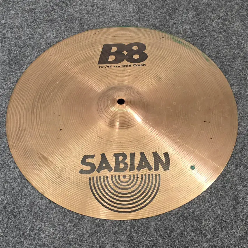 Used Sabian B8 Crash Cymbal 16" - Good