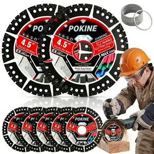 15/9/3PCS 4.5"(115 * 22.23mm) Glass Cutting Disc for Angle Grinder, Rock Slab Grinding Disc Diamond Cutter Saw Blade, Ultra-Thin Cutting Grinding for Marble Granite Porcelain Tile Glass