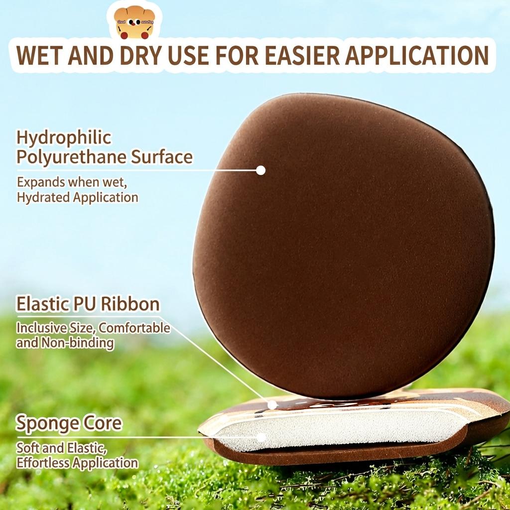 Makeup Sponge Puff Set, Multifunctional Beauty Sponges, Blending Beauty Sponge, Makeup Puffs, Wet and Dry Dual-Use Makeup Tools for All Skin Types