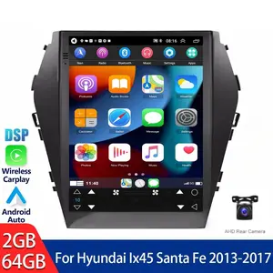 2+64GB Android 15 Carplay Car Stereo Radio 9.7" For Hyundai Ix45 Santa Fe 2013-17, backup camera