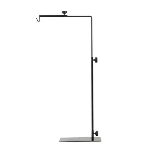 Simple Deluxe Reptile Adjustable Lamp Stand Metal Floor Light Holder Lamp-Support Bracket Basking Lamp-Holder, for Glass Terrarium Heating-Light, Amphibian and Aquarium Tank