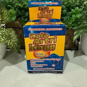 Dolo Artri Kingg Antioxidants Supplement with Ortiga y Omega 3 for Joint Pain Relief 100 Tabs 500mg