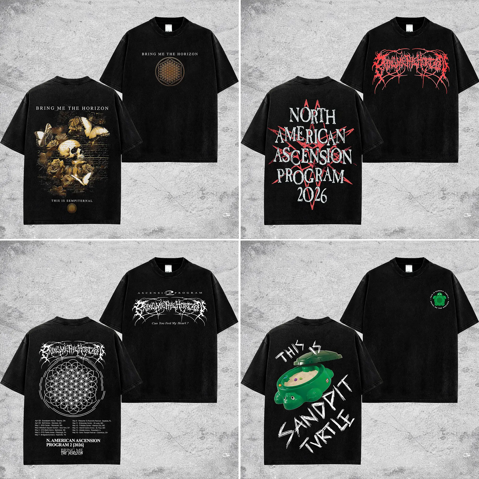 [$$$MANLIFE] Bring Me the Horizon 2026 Collection Retro Unisex 100% Heavyweight Cotton T-Shirt, POST HUMAN project T-Shirt, Bring Me the Horizon 2026 Tour, Pop Metal Music Shirt, Alternative Streetwear Essential for Rock Lovers