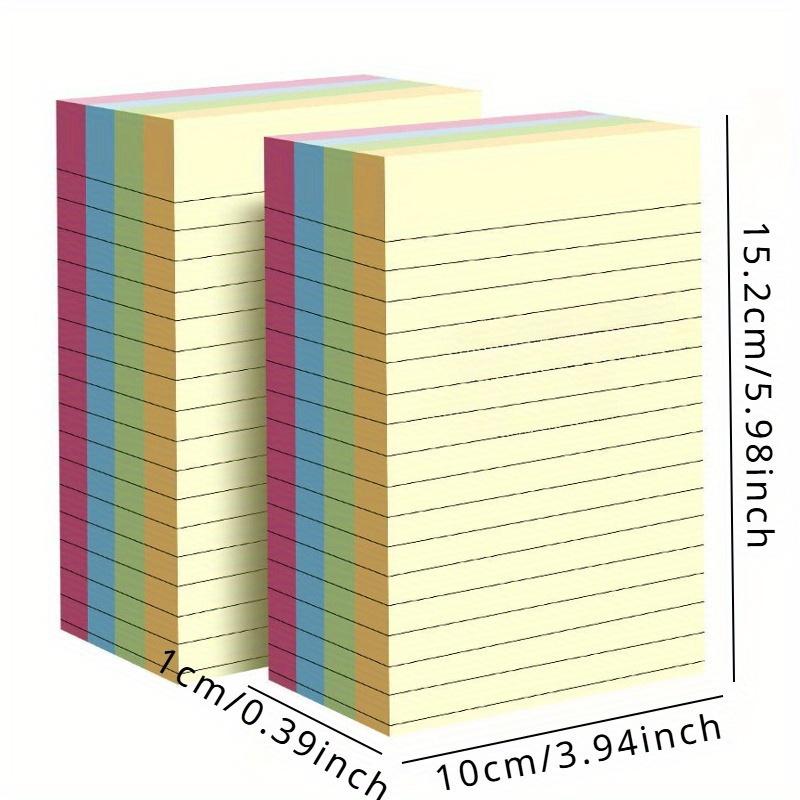 1pc Post-it Notes with Horizontal Sticky Notes, Colorful Portable Memo Pads for Office, Home, School, Office Supplies, Easy To Apply Notepad with Adhesive Backing