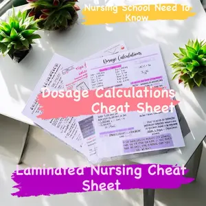 Nursing School Notes on Dosage Calculations - Comprehensive Guide for Nursing Students - Nursing School Study Guide