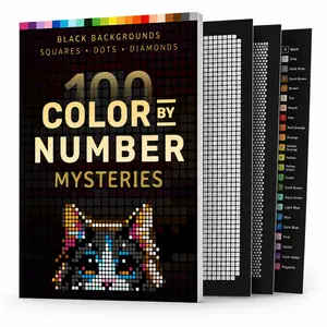 Color By Number Coloring Book，100 Beautiful Pictures Designed For Fun, Adult Relaxation & Stress Relief Coloring For Hours On End  includes Flowers, Animals, Mandala, Nature, Landscapes & Much More