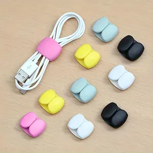 10 Multifunctional Cable Organization Clips for Charging and Earphone Wires, Durable Plastic Anti-Tangle Storage Solution, Cable Organizer