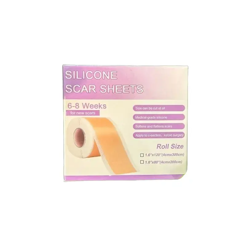 Silicone Scar Tape Medical Grade Softens & Flattens Scars 6-8 Weeks for New Scars Roll Size 1.6" x 120"