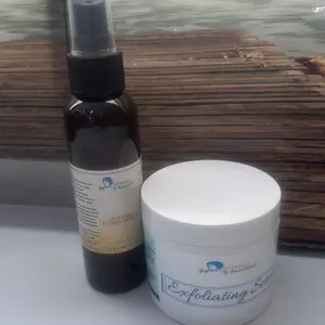 Scalp Care Restorative Duo Exfoliating Scrub & Tonic Spray for Purifying Soothing and Revitalizing Scalp with Chamomile Calendula and Tea Tree Extracts