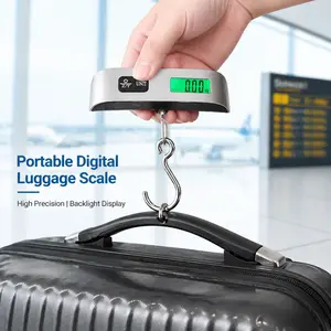 Portable Scale Digital LCD Display 110lb/50kg Electronic Luggage Hanging Suitcase Travel Weighs Baggage Bag Weight Balance Tools