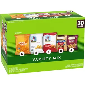 Mixed Snack Bags Variety - 30 Count for Tasting Experience