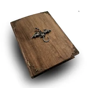 Openable Dragon Book Keepsake Box, personalized engraved gothic dragons gift, Medieval Jewelry Trinket Box Case, Majestic Book Memory Box