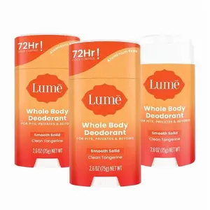 Feel Fresh Everywhere — Lumē Whole Body Deodorant Clean Tangerine 3-Pack, 72Hr Odor Control