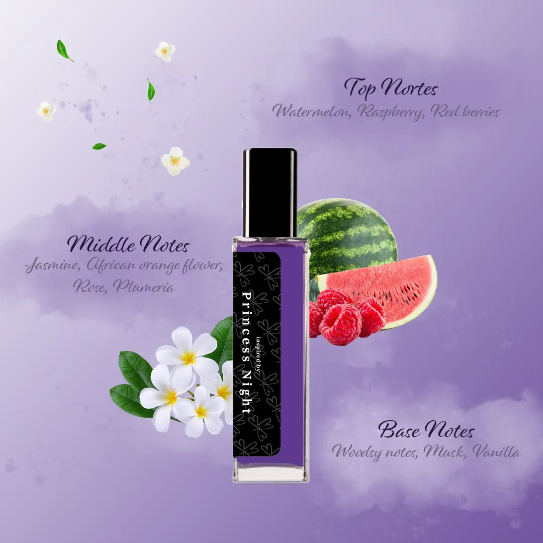 Princess Night - Body&Hair Perfume Scents Oil, 2026 HOT Body Oil at Beauty Supply Store