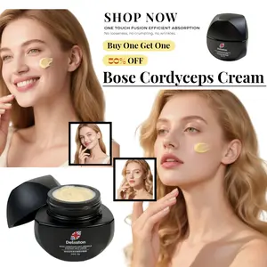 【Deliiston】 Emollient Cream, Moisturizing Hydrating and Firming Cordyceps Sinensis Lotion, Professional Formula Multi-Essence Anti-Aging Face Cream