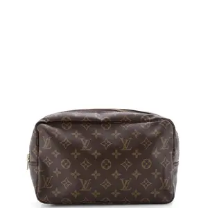Pre-owned Louis Vuitton Canvas Coated Toiletry Bags Trousse Toiletry Pouch Monogram Canvas 28 by Rebag
