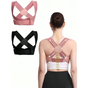 1pc Updated Posture Corrector For Men And Women, Consider Ordering One Size Up For Loose Fit, Adjustable Upper Back Support Multicolor Healthcare