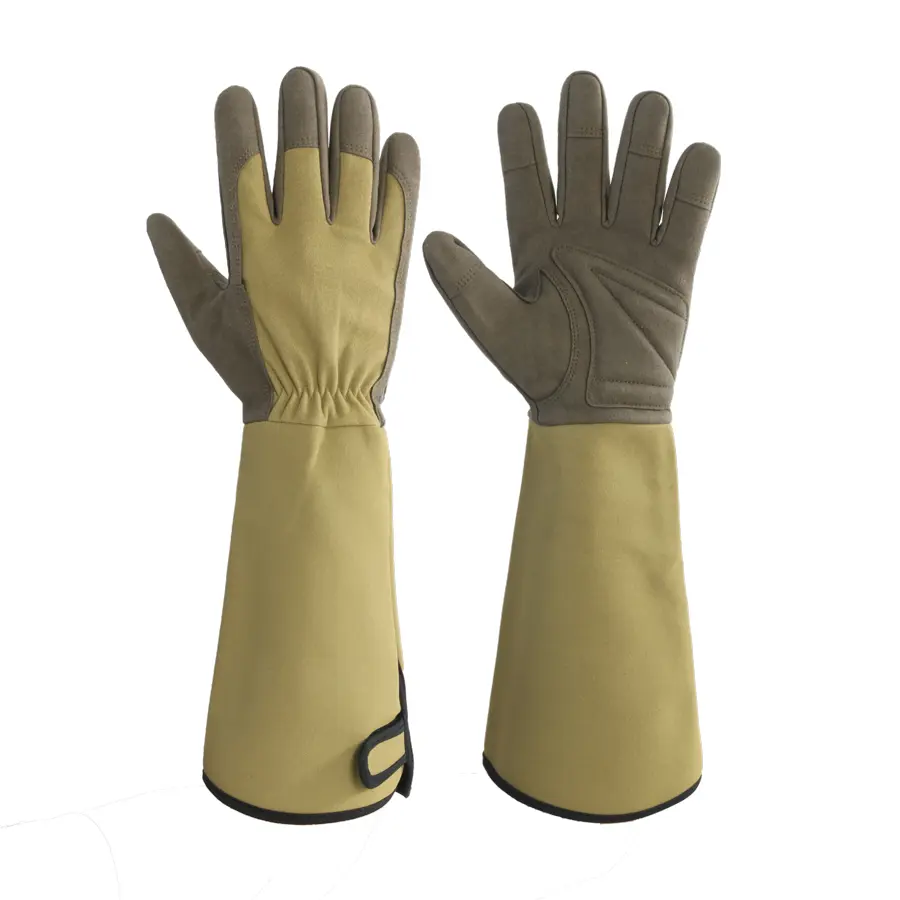 Long Sleeve Gardening Work Gloves, Thorn Proof Protective Garden Gloves, Good Grip Flexible Yard Work Gloves for Men Women