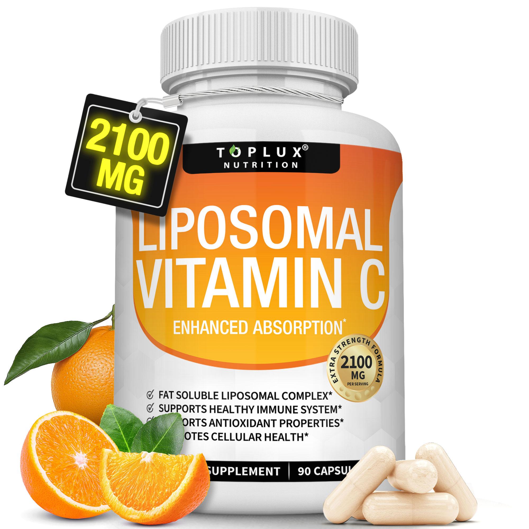 Liposomal Vitamin C Supplement 2100mg High Absorption