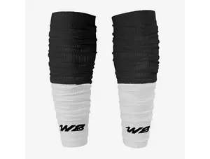 We Ball Sports Football Two-Tone Scrunch Leg Sleeves (Black/White)